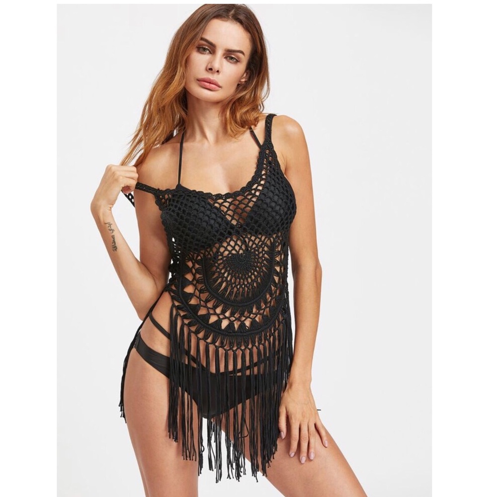 Fringe Crochet Cover Up